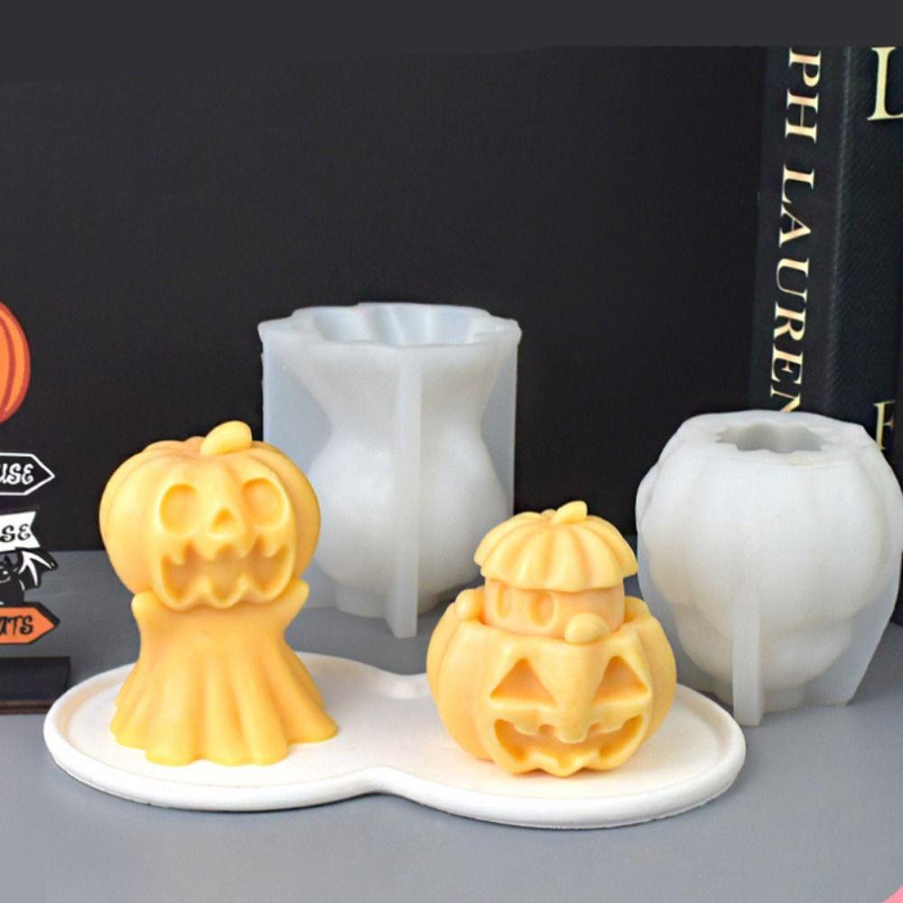 Halloween Ghost Pumpkin Mold 3D Soap Mould Epoxy Resin Candle Mold  Home Decor