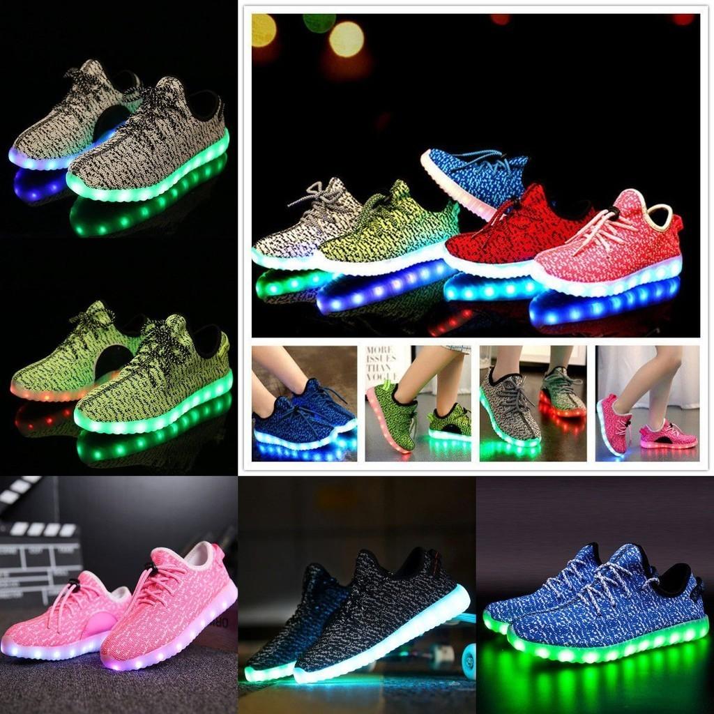 Luminous Sneakers Led Usb Charge Children Low Cut Shoes Fashion Casual Gift