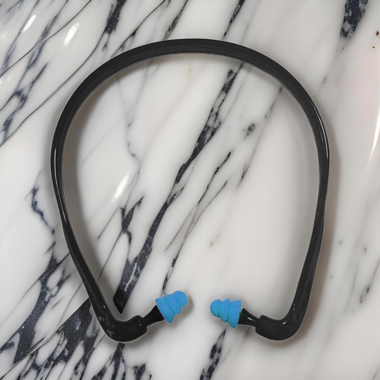 Мягкие силиконовые беруши с креплением на голову защитные наушники для сна и работы — фото 8