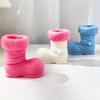 DIY Christmas Boots Scented Candle Silicone Mold Boots Plaster Resin Soy Wax Mould Snow Boots Shoes Molds Christmas Gift