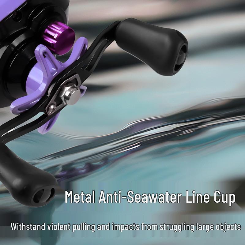 All-Metal Baitcasting Micro Lure Reel: Long Cast, Anti-Backlash, Ceramic Guide, Metal Handle.