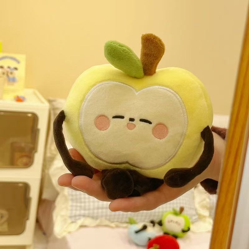 The Latest Pistachio Apple Stuffed Plush Toy Figurine, Cartoon Anime Cute Pillow Ornament, Children's Birthday Gift, Fun Doll
