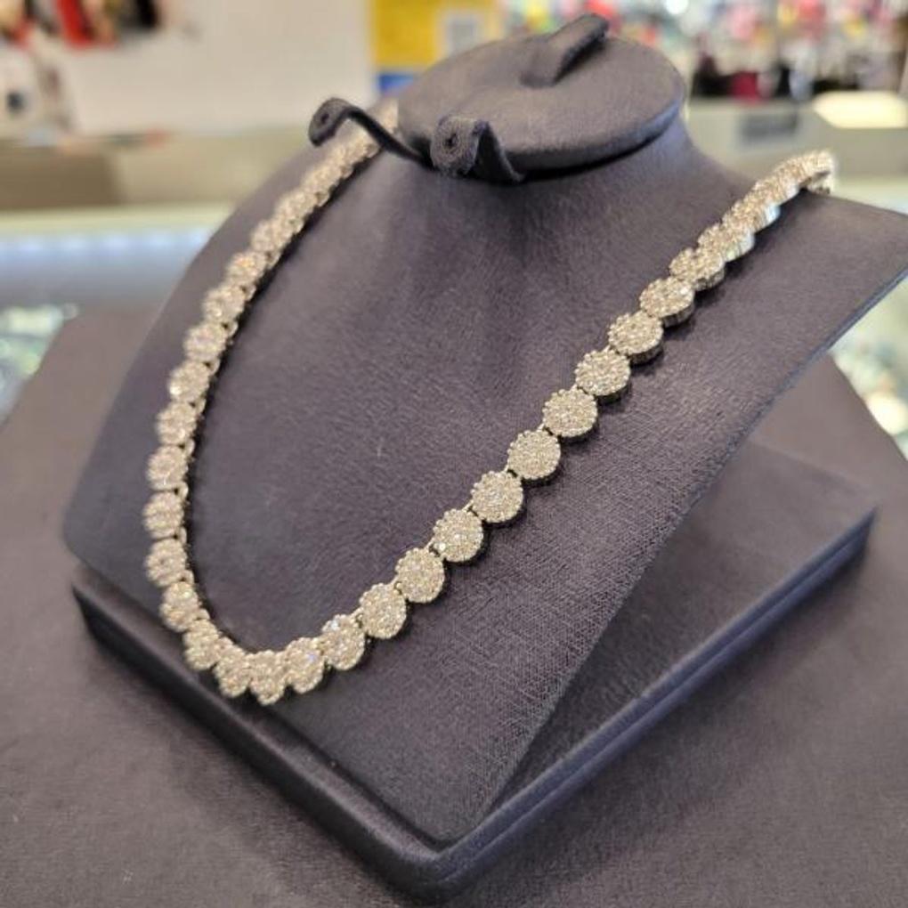 Atria Chaîne de Ficelle Fleur Tennis N Collier AAANETN0001WHF