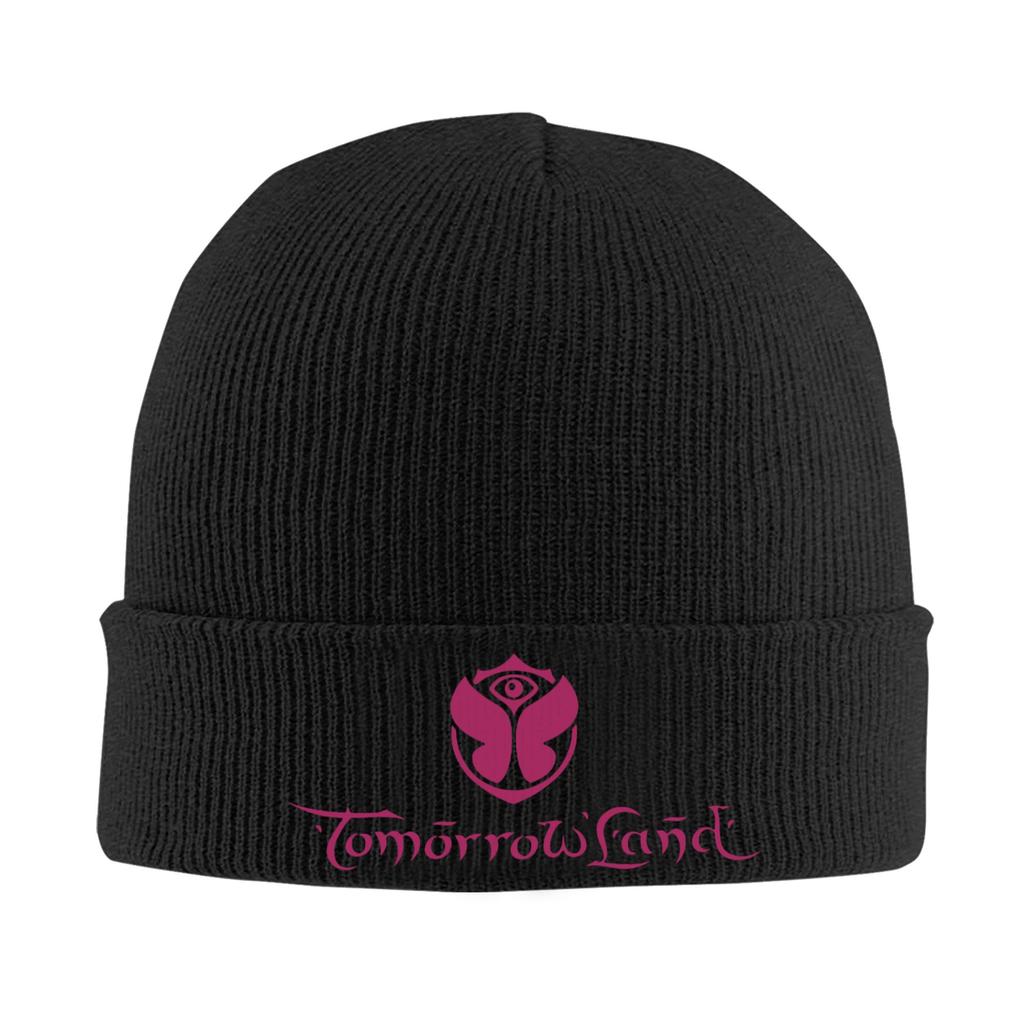 Tomorrowland Skullies Beanies Caps For Unisex WoUnisex Winter Warm Knit Hat Adult Belgian Electronic Dance Music Festival Bonnet Hats