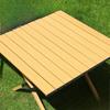 Portable Wooden Roll-Up Camping Table