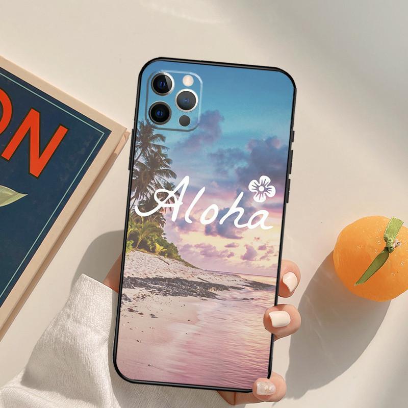 Apple Iphone14 Mobile Phone Case Aloha Beach Life, Hawaii Mobile Phone Case Hair Painted Anti-Drop Hua