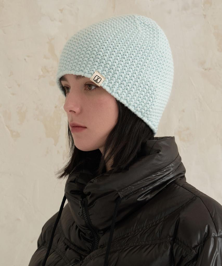Bajal Va Square Label Cozy Beanie Emerald