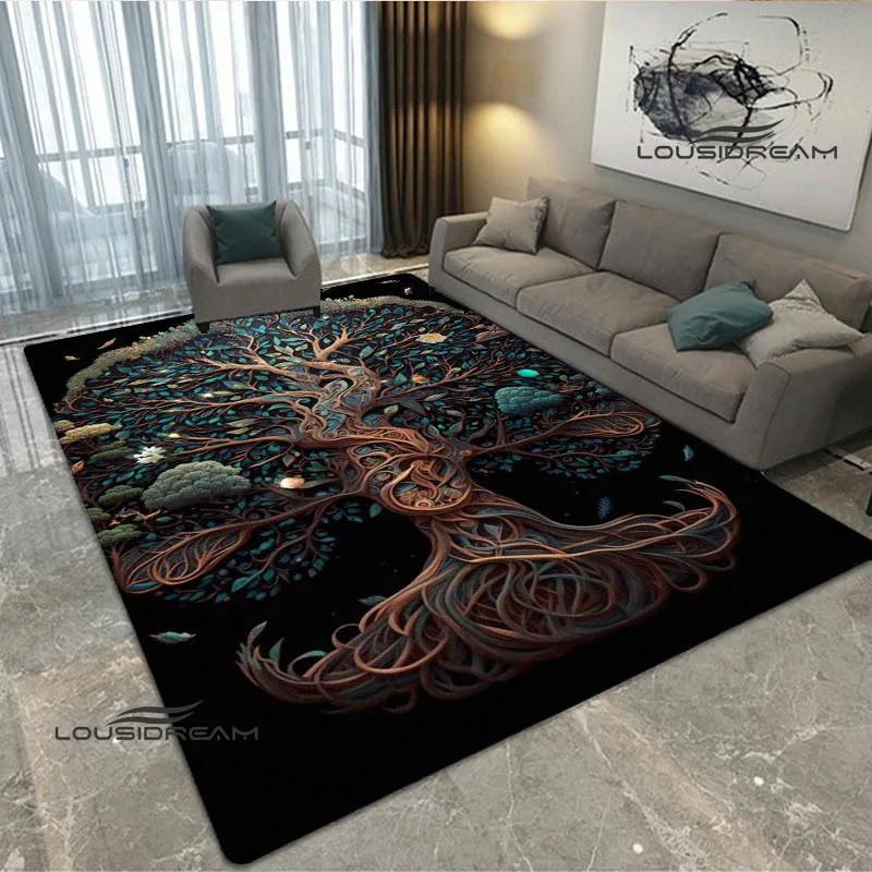 Tree of Life printed carpet kitchen mats Non -slip carpet outdoor carpets area rug bedroom decor pink room decor birthday gift