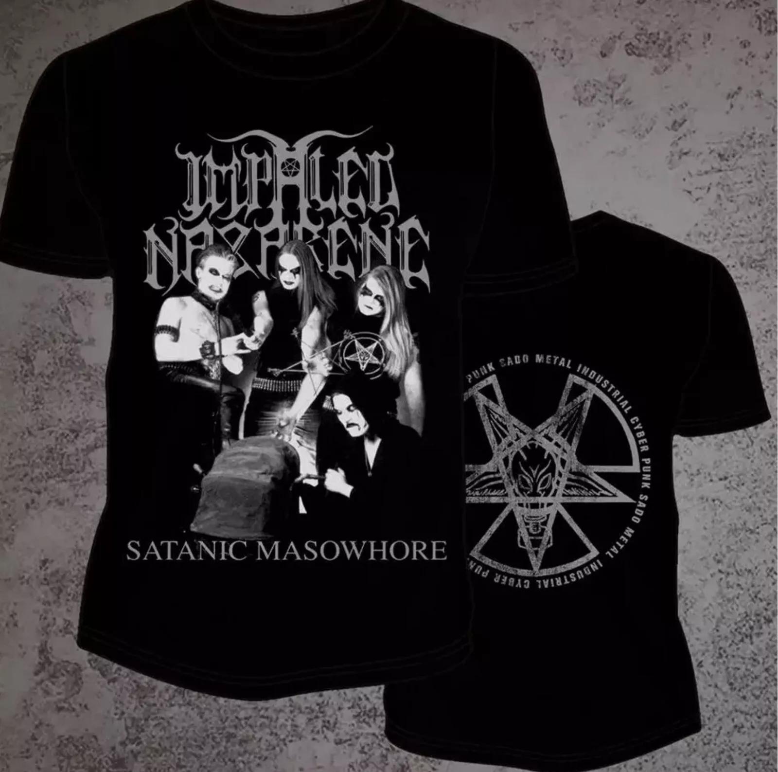 

Impaled Nazarene BAND Satanic Masowhore T Shirt Full Size S-4XL Graphic Short Sleeve Shirt Unisex Men Women Summer 4XL