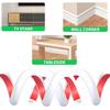 1M PVC Flexible Kabelkanal, Selbstklebende Wand-Kabelabdeckung, Verlängerungskabel-Verstecker, Drahtverstecker und Schutz-Management