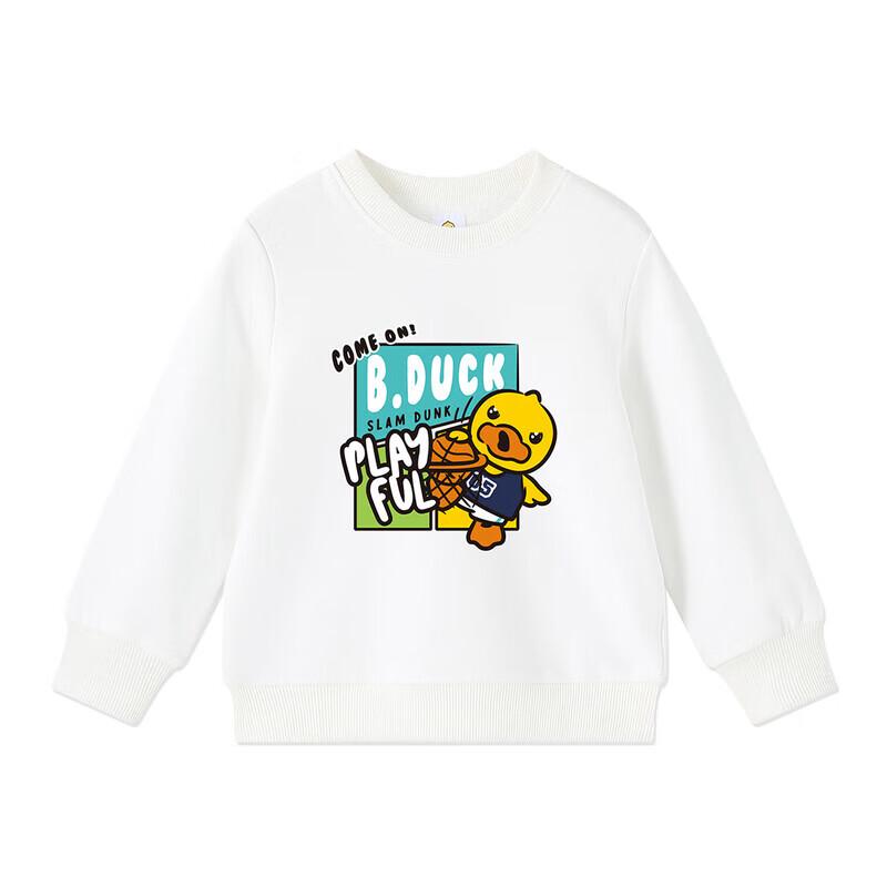 B.Duck Boys  Cartoon Crewneck Sweatshirt 110