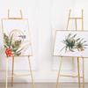 Gold Wedding Iron Easel: Photo Frame & Welcome Sign Display Stand for Nordic Oil Paintings