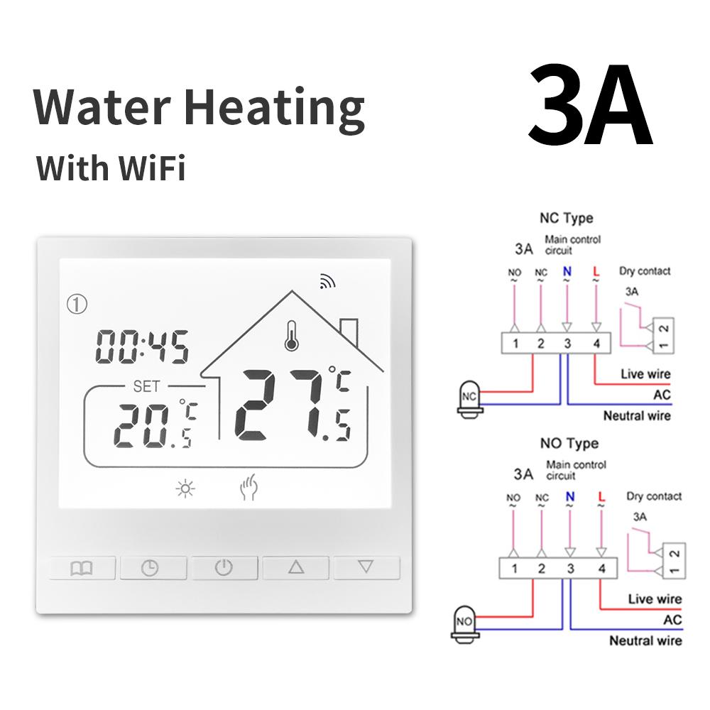 Tuya Smart WIFI Room Thermostat Water/Gas Boiler Electric Floor Water Heating Temperature Controller Google Alexa Yandex Alice