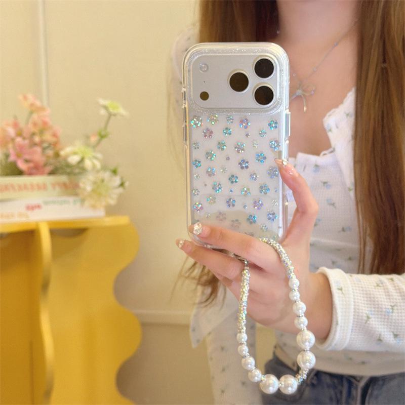 Elegant Pastel Floral Phone Case for iPhone 14/15/16 Pro Max/17