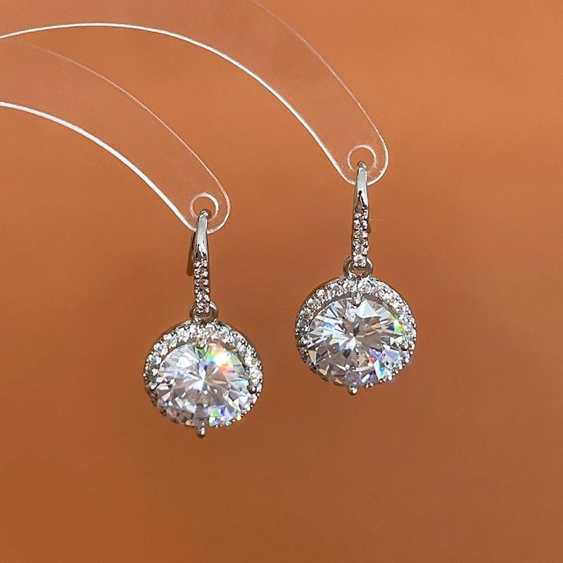 Planet Letter Silver Needle Earrings Niche Stud Earrings Light Luxury High Sense Versatile Earrings