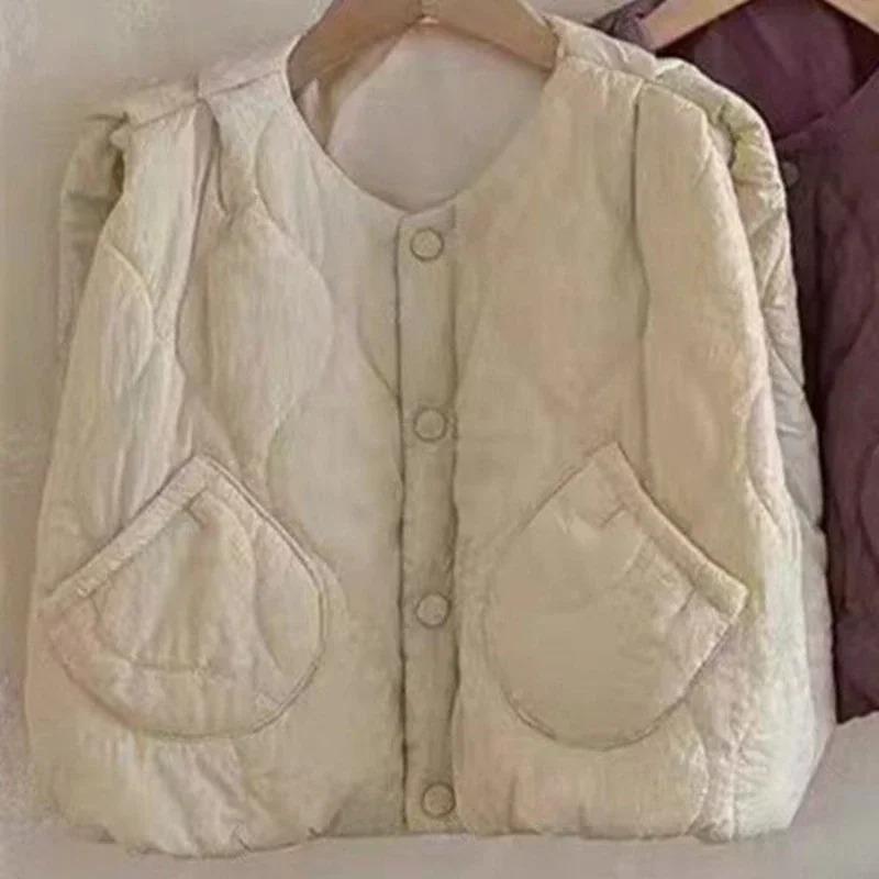 Children's Padded Vest Girl Autumn Winter Vest Kids Boy Keep Warm Waistcoat Outdoor Clothes Outerwear