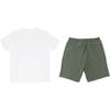 Li-Ning Plain Simple Quick-Dry Breathable Comfortable Round Neck Pullover Short Sleeve T-Shirt Casual Sports Set Unisex Tops YTSU149-3+YKSV147-1