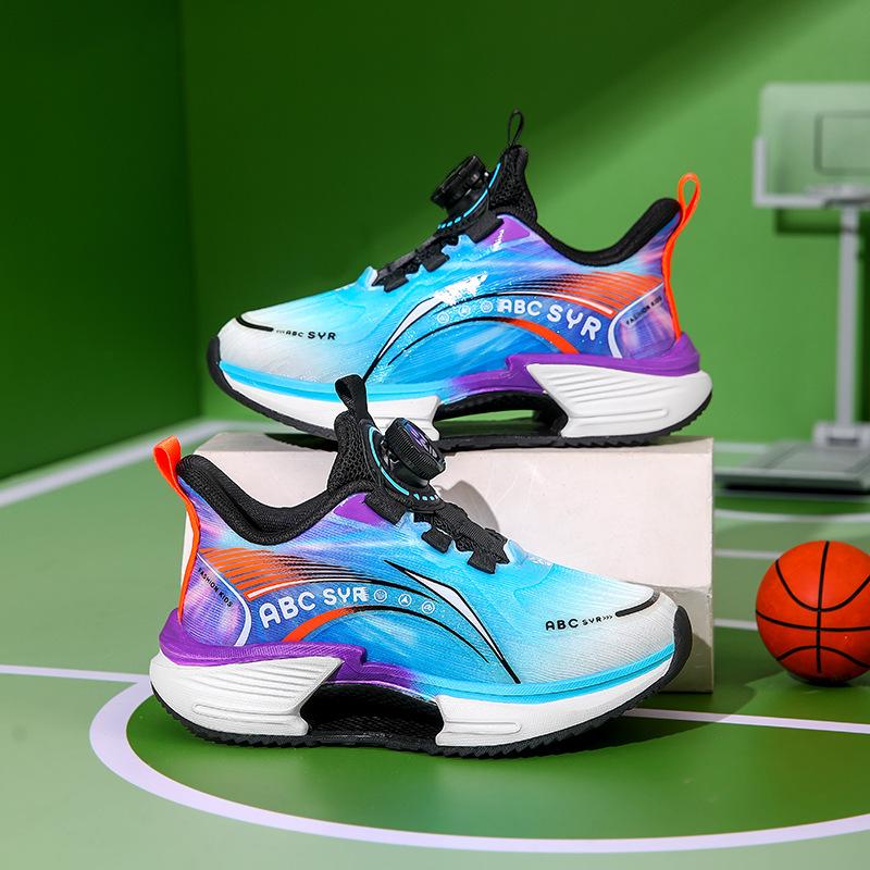 Children's Sports Shoes 2025 Spring and Summer New Boys Lightweight Breathable Mesh Medium and Older Children Non-slip Soft Sole Running Classmates