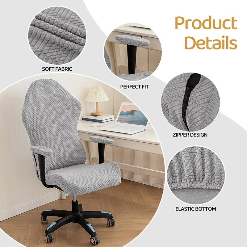 Gaming Chair Covers With Armrest Cover Spandex Elastic Internet Cafe Bar Office Seat Cover Computer Chair Dust-proof Protector