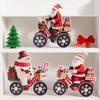 Christmas Acrylic Decorations Santa Claus Snowman Figurines For Xmas Tabletop Party Gift Home Office Holiday Ornaments