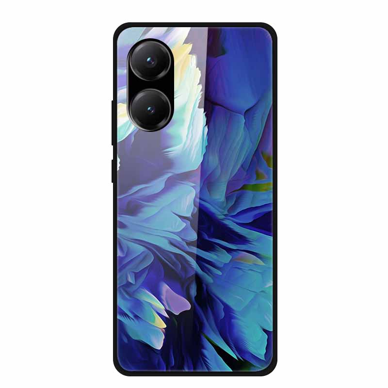 Tempered Glass Case For Poco X7 Pro Back Cover PC Hard Shockproof Cases for Xiaomi PocoX7 Pro Funda Marble Texture Fashion Coque