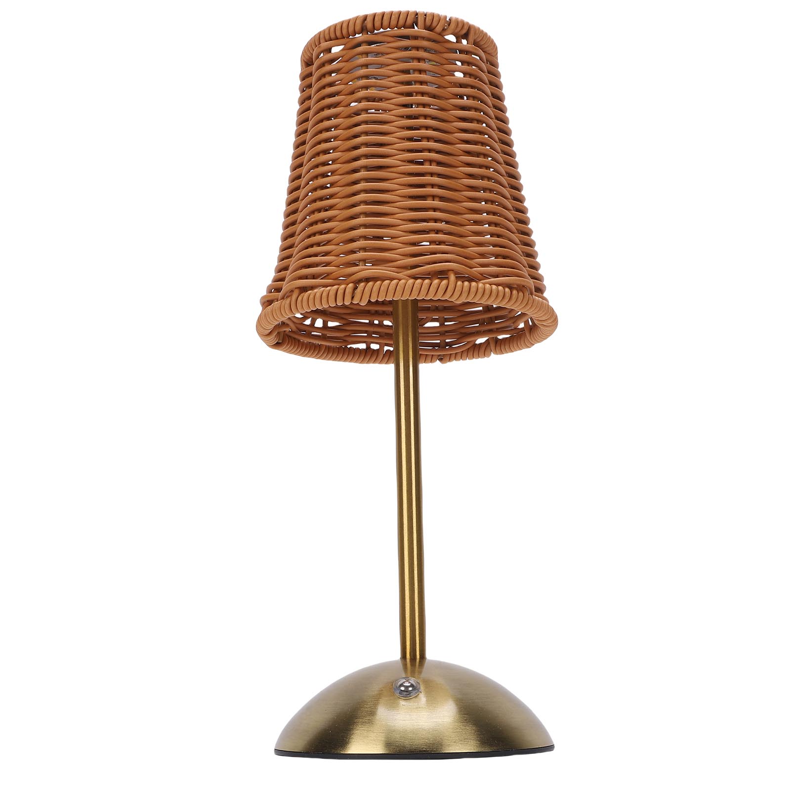 Vintage Rattan Table Lamp LED Dimmable 3 Color Temperatures Rechargeable Cordless Bedside Lamp for Bedroom Living Room