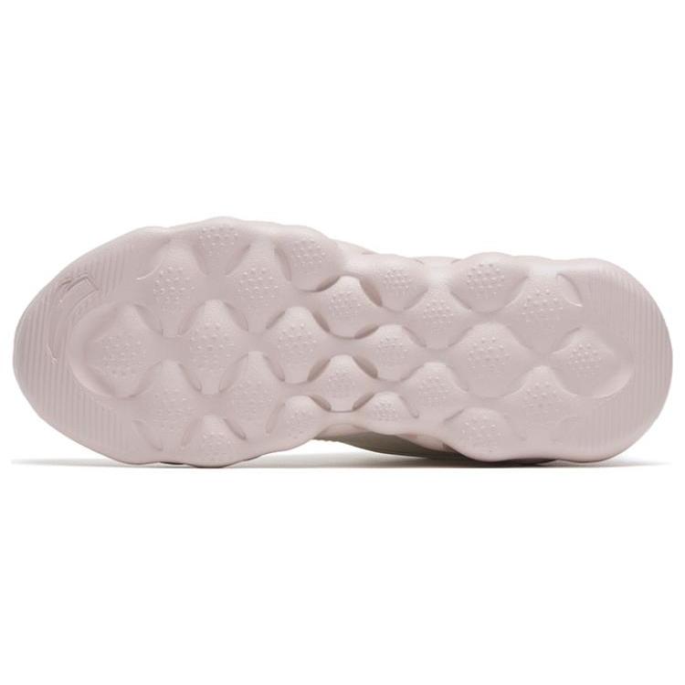 New Anta Sheepskin Cushioning, Slip Resistant, And Abrasion Resistant Low Top Running Shoes Women's White Gray 122245574-5