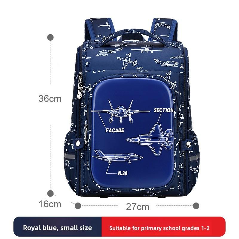 

Sesame Baby Cartoon School Backpack For Elementary Students With Eva Material And Breathable Design Dark Blue Small