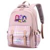 Anime Cartoon K-Pop Printed Large Capacity Backpack for Teenger Student Girl Boy Schoolbag Bookbag Women Large Capacity Waterproof Travel Bag Kid Gift