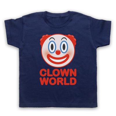 Clown World Funny Emoji Slogan Text Chat Icon Symbol Kids Childs T-Shirt