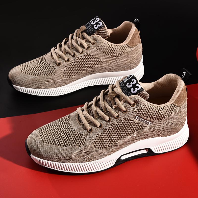 Fashion Men Sneakers Elevator Shoes Hidden Heels Breathable Heightening Shoes For Men Increase Insole 6CM Sports Casual Height Shoes