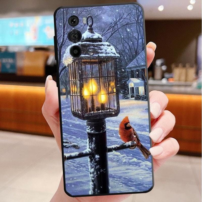 

Phone Case For Motorola Edge 50 40 Pro 60 50 40 30 Ultra Neo Fusion Moto G85 G72 G53 G54 G84 G13 G32 Landscape Winter Light Snow Moto G32