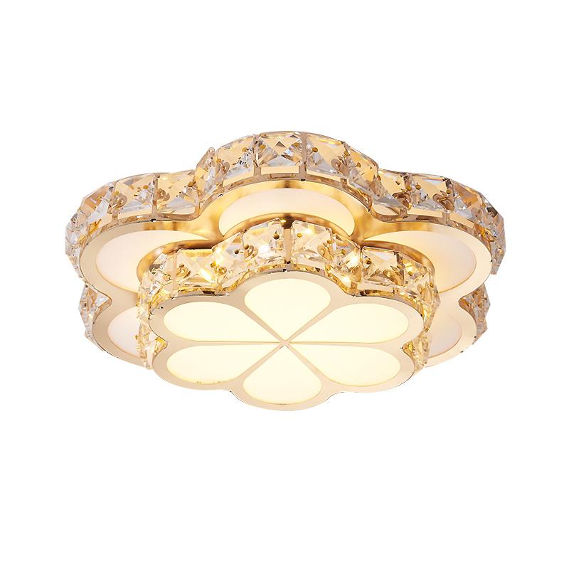 

Современный Цветочный Золотой Дизайн Хрустальные Потолочные Проходные Светильники Модные Коридорные Лестничные Входные Плафонные Лампы для Прихожей Холла Люстры Cold White