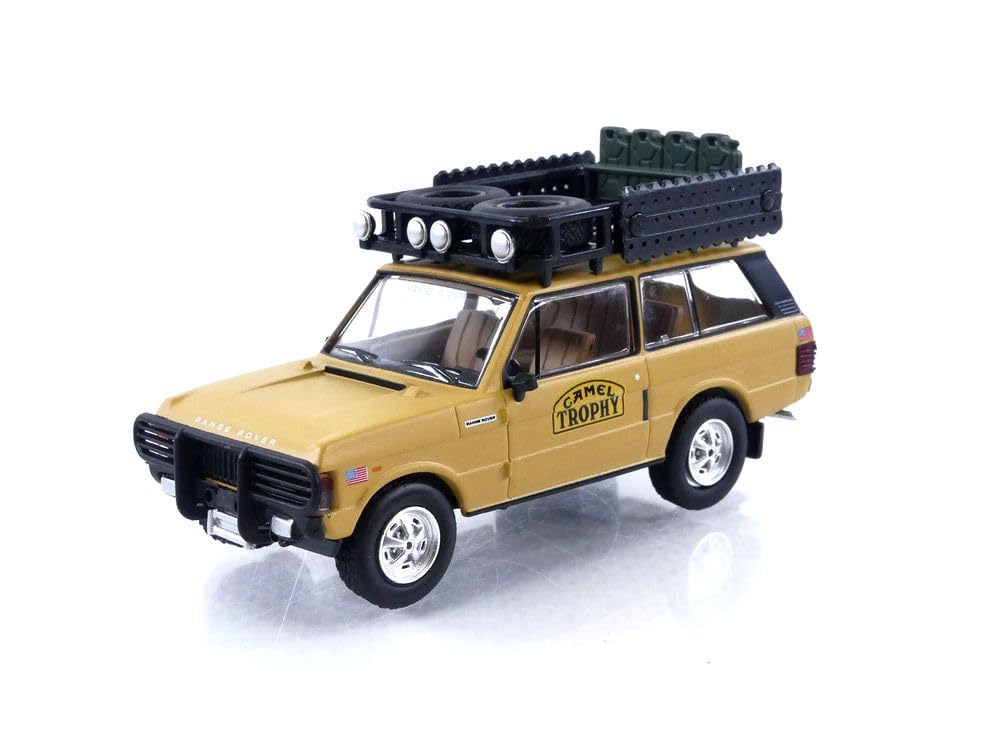 TrueScale Miniatures MINI GT Scale Range Rover 1982 Camel Trophy Papua New Guinea Team USA Completed Model 1/64 (Left-Hand Drive)
