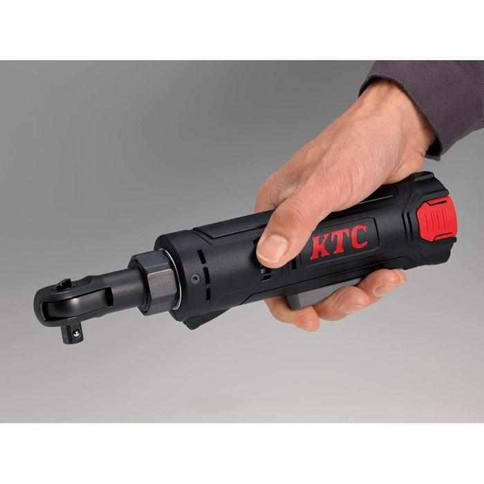[Kyoto Machine Tools] 9.5SQ Engine Bay/Exterior Removal Cordless Ratchet Wrench Set JTRE310 (Black/Red) 7.2V, 34Nm, 253mm, 750g