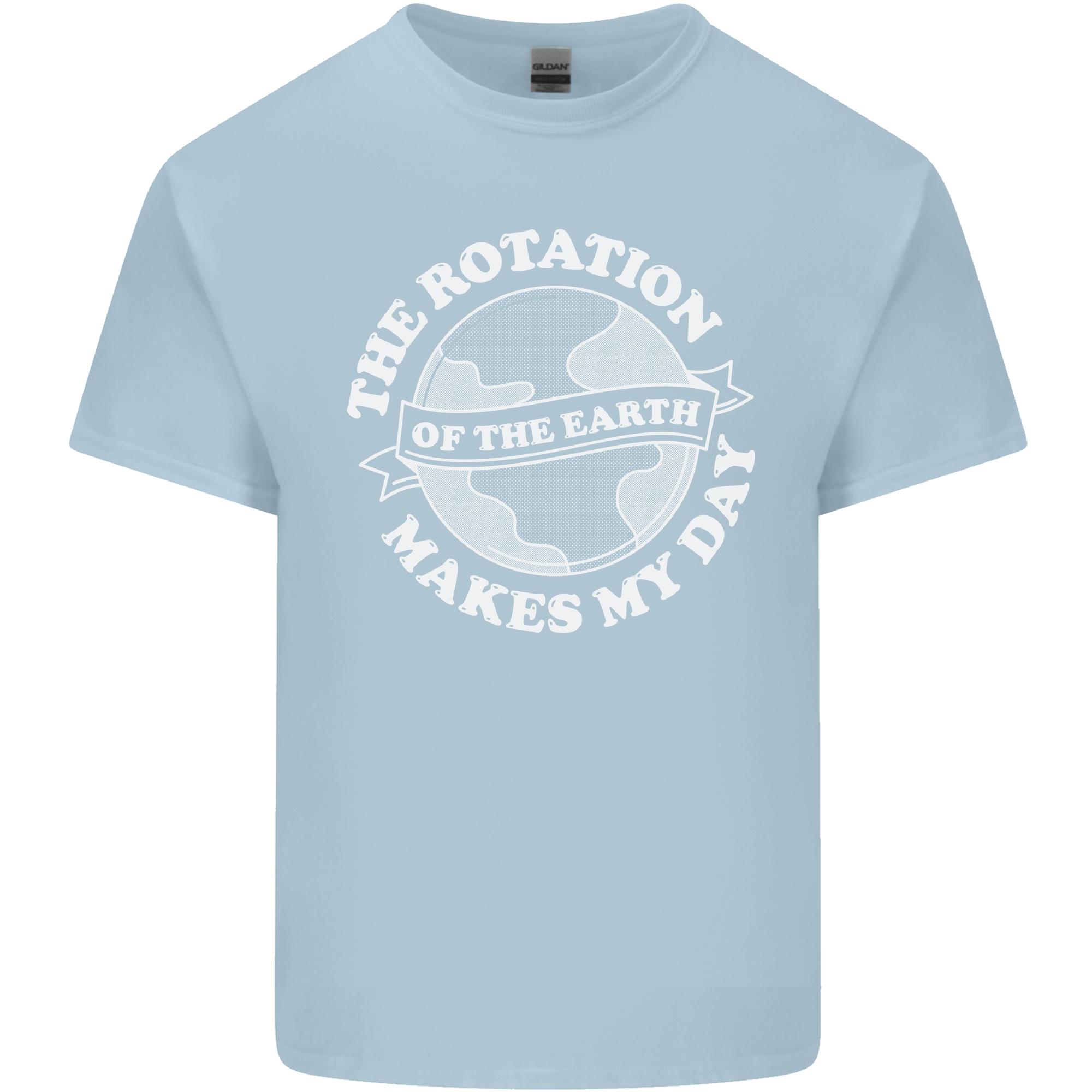 Earth Rotation Astronomy Planets Unisexs Light Cotton TShirt S