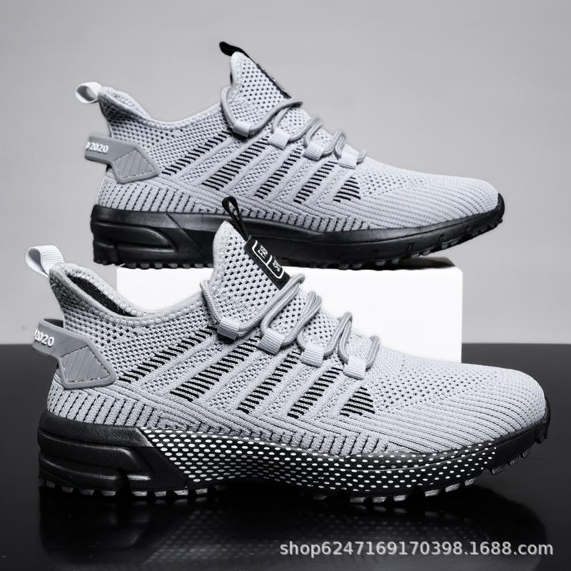 Ανδρικά Αθλητικά Παπούτσια από Διαπνέον Πλεκτό Ελαφριά Παπούτσια για Περπάτημα Μοντέρνα Casual Υποδήματα για Προπόνηση Καθημερινή Χρήση