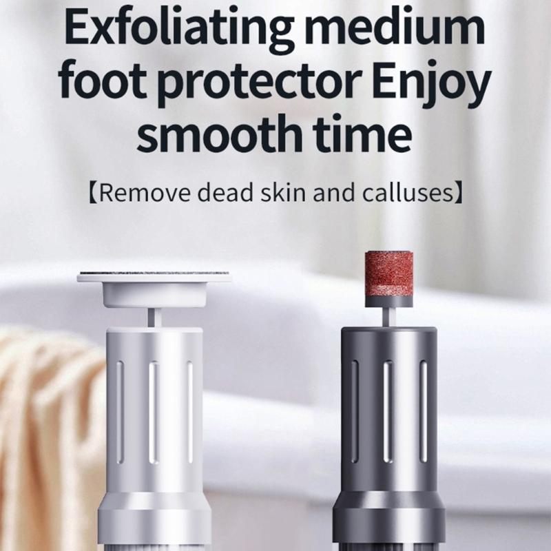 Rechargeable Two Head Callus Remover With Glass Abrasive Heads And Digital Display