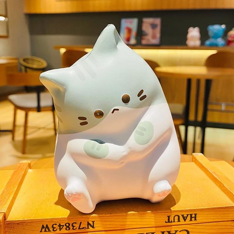 

New Cat Stress Relief Toy Squeeze Antistress Ball Cartoon Home Table Ornaments