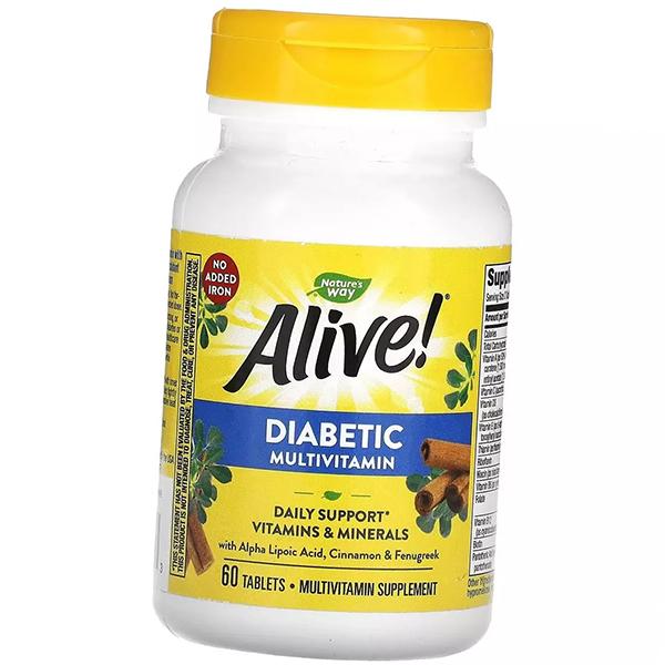 

Diabetic Multivitamins, Alive! Diabetic Multivitamin, Nature s Way 60tab (36344117) 60tab
