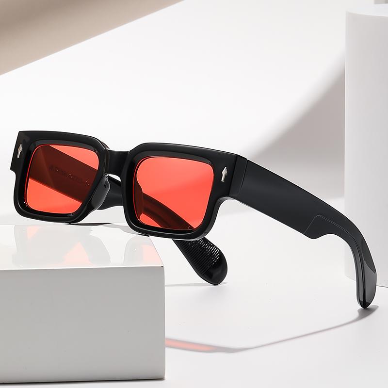 2Pcs New Year Gift Classic Retro Rectangle Men Women Sunglasses Uv400 Outdoors Driving Sun Glasses Trendy For Women Men Glasses