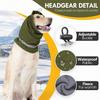 Adjustable Dog Head Cover Dog Neck Warmer Rainproof Dog No Shake Head Wrap Fireworks Pet Grooming Headband Pet Neck Gaiter