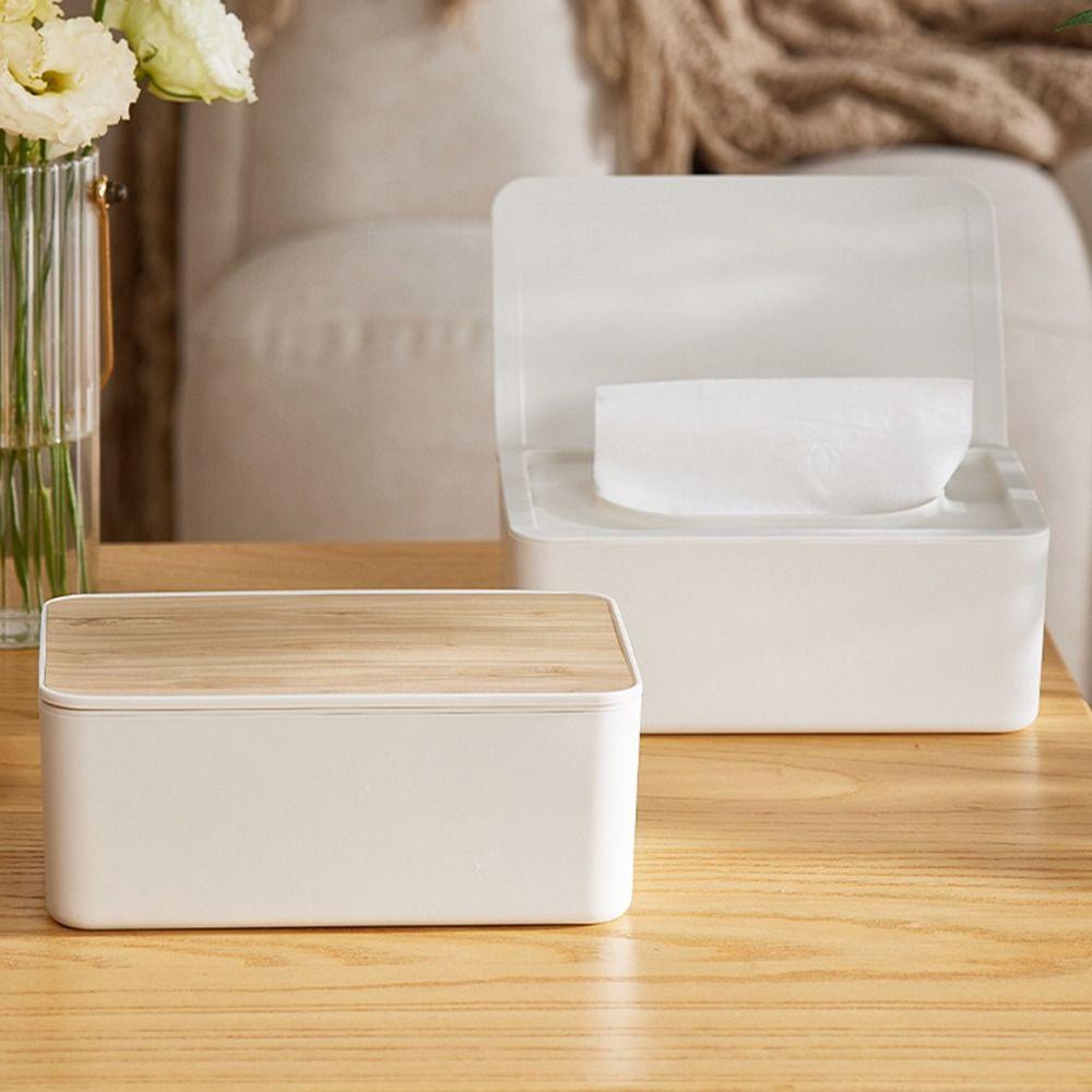 Ausziehbare Aufbewahrungsbox für Feuchttücher mit Deckel Taschentuchspender Praktischer Behälter für Feuchttücher Wohnzimmer