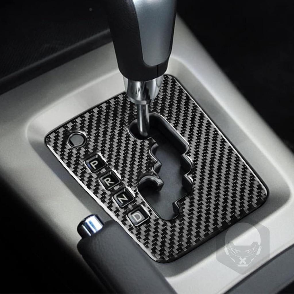 1pc Car Center Console Gear Shift Panel Decoration Sticker Real Soft Carbon Fiber Car Interior Compatible with Subaru Forester 2008-2012 Accessories