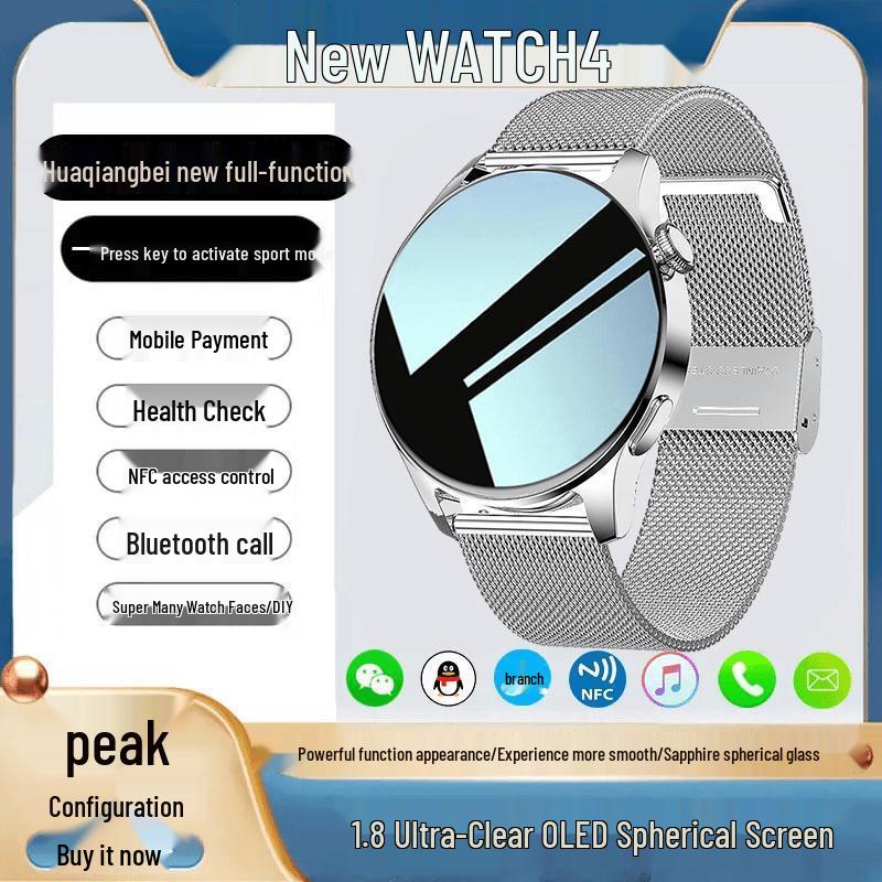 2025 Smartwatch 9: Waterproof Sport Phone with Heart Rate, Blood Pressure, Blood Oxygen Monitoring & NFC Payments.