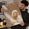 Happier Than Ever Billie Eilish Personalisierte D Strukturierte Metallposter Wandkunst Blechschild für Schlafzimmerdekorationen Wand Deko