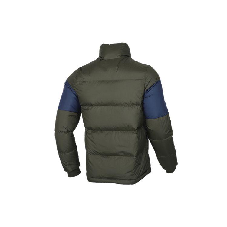 Adidas Neo Color Block Letter Puffer Jacket Winter Men Outerwear Green EI4383