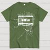 Cyber tape Cotton Summer Casual Cool Loose T-Shirt