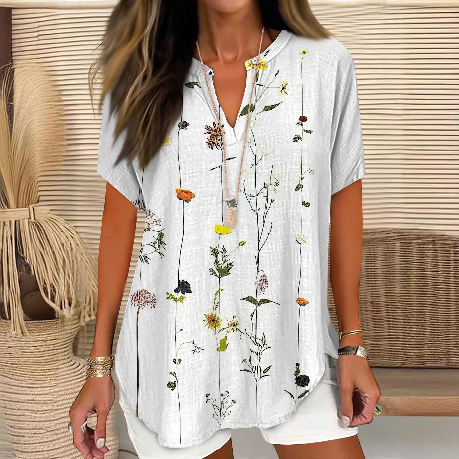 

Рубашки для женщин, льняная рубашка на пуговицах, женские негабаритные женские топы, нарядные повседневные футболки с короткими рукавами для женщин, модные XXL белый