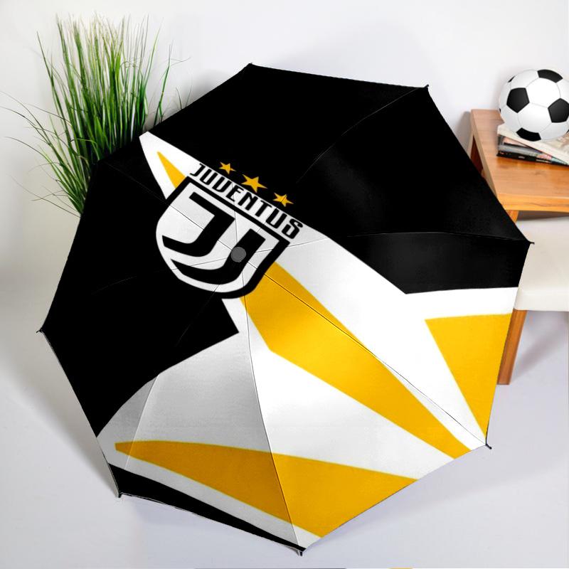 Juventus Endurance Poster Umbrella - Automatic Open/Close, Compact 8-Rib Lightweight Umbrella Essential for outdoorPicnic Accessory Fan Gifts